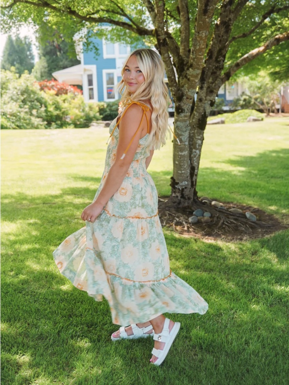 𝓯𝓹 Free People ~ Adriel Floral Midi Dress - Picture 11 of 16
